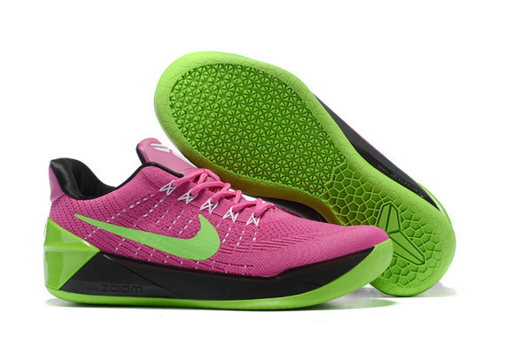 Nike Kobe AD Flyknit Pink Green Black Basketball Shoes